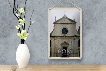 Signe en étain de voyage, Rome, italie, basilique Santa Maria, décoration 12x18cm 4