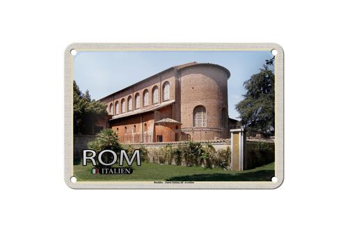 Blechschild Reise Rom Santa Sabina All´Aventino 18x12cm Dekoration