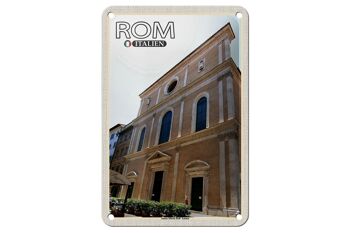 Panneau de voyage en étain, Rome, italie, Santa Maria Dell Anima, 12x18cm 1