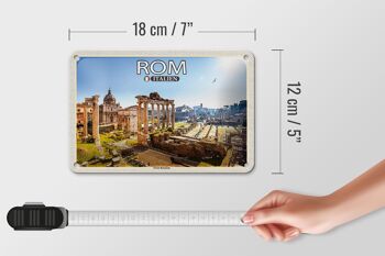 Signe en étain voyage Rome italie Forum Romanum 18x12cm, signe cadeau 5