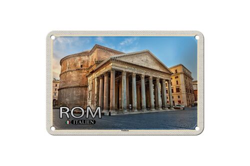 Blechschild Reise Rom Italien Pantheon Baukunst 18x12cm Dekoration