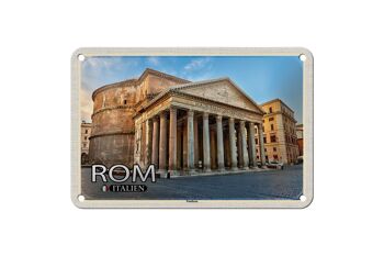 Signe en étain voyage Rome italie Panthéon Architecture 18x12cm, décoration 1