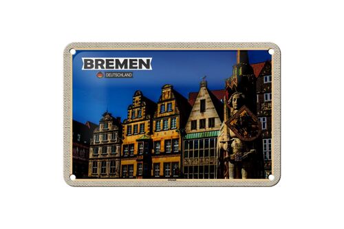 Blechschild Städte Bremen Deutschland Altstadt 18x12cm Dekoration