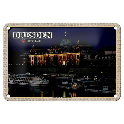 Metal sign Cities Dresden University of Fine Arts 18x12cm sign