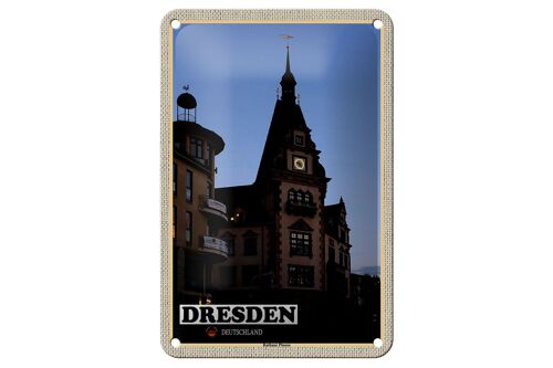 Blechschild Städte Dresden Deutschland Rathaus Plauen 12x18cm Schild