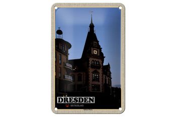 Panneau en étain pour villes de Dresde, allemagne, hôtel de ville, Plauen, 12x18cm 1