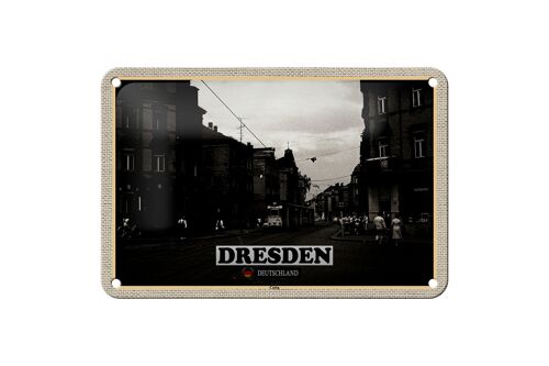 Blechschild Städte Dresden Deutschland Cotta 18x12cm Geschenke Schild