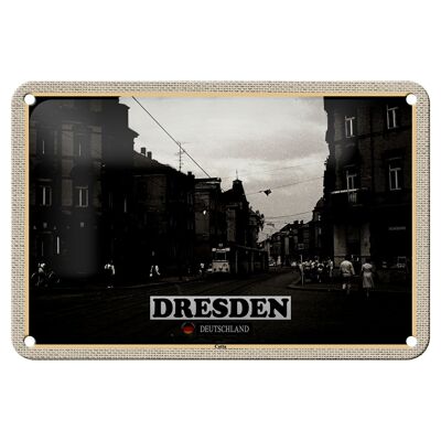 Blechschild Städte Dresden Deutschland Cotta 18x12cm Geschenke Schild