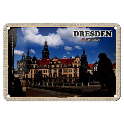 Decoración de la casa de la residencia de Dresde de las ciudades del cartel de la lata decoración 18x12cm