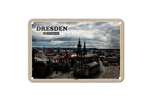 Blechschild Städte Dresden Deutschland Altstadt 18x12cm Dekoration