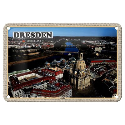 Cartel de chapa Ciudades Dresde Alemania Neustadt 18x12cm Decoración