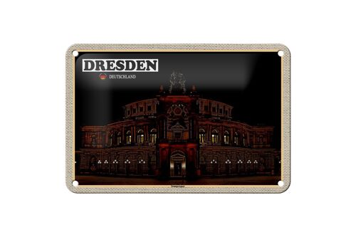 Blechschild Städte Dresden Sächsische Schweiz 18x12cm Dekoration