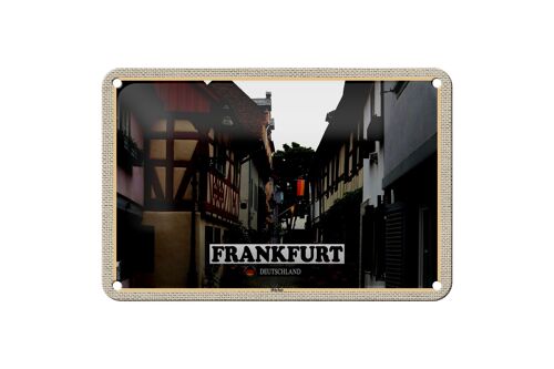 Blechschild Städte Frankfurt Deutschland Höchst 18x12cm Dekoration