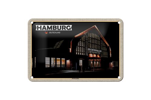 Blechschild Städte Hamburg Deichtorhallen Kunst 18x12cm Dekoration