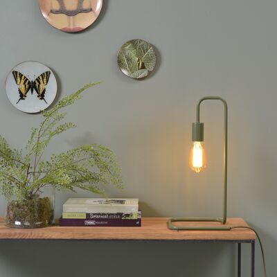 Table lamp LONDON olive green
