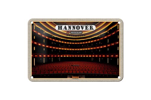 Blechschild Städte Hannover Staatstheater 18x12cm Geschenk Dekoration