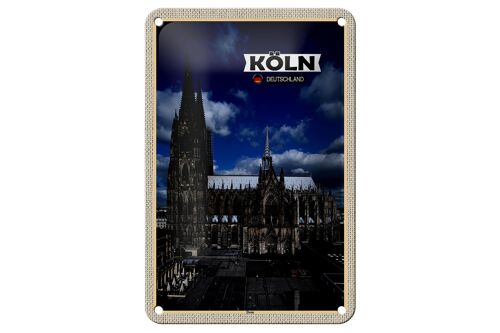 Blechschild Städte Köln Dom Blick auf Domplatz 12x18cm Dekoration