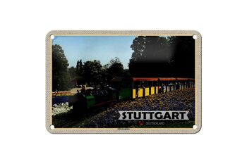 Panneau en étain villes Stuttgart Killesbergbahn Park, 18x12cm, décoration 1