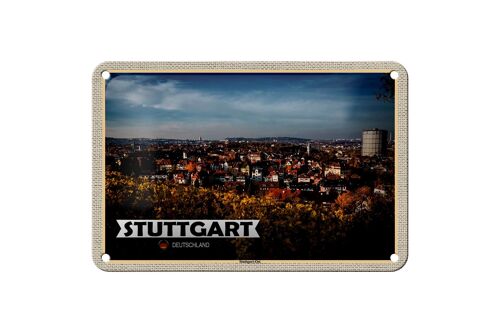 Blechschild Städte Stuttgart Ost Altstadt Natur 18x12cm Dekoration