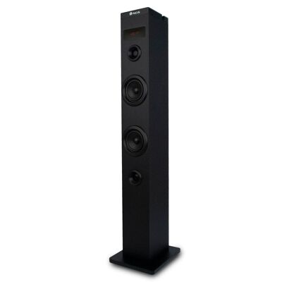 Sistema Tower 50W NGS Sky Charm compatibile con la tecnologia Bluetooth (USB/radio FM/AUX).   Ingresso ottico.   Colore nero.