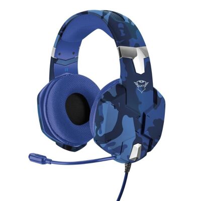 Blaues Camouflage-Gaming-Headset Trust Carus für Playstation 4 und Playstation 5