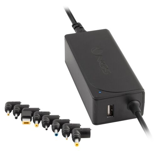 NGS AUTOMATIC CHARGER W-45WAUTOMATIC WALL LAPTOP CHARGER 45 WATTS - 8 TIPS - USB 5V/2A