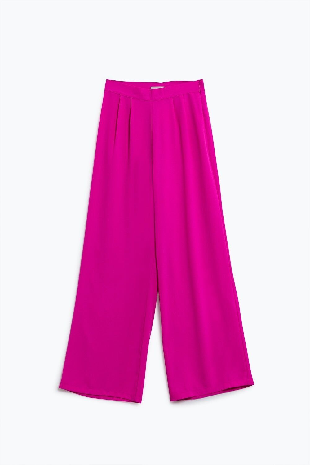 Pantaloni viola a gamba larga