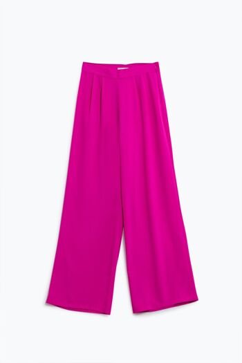Pantalon large violet 1