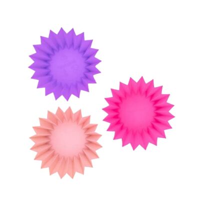 Lunch Punch Silicone Cups - Pink / Purple / Rose