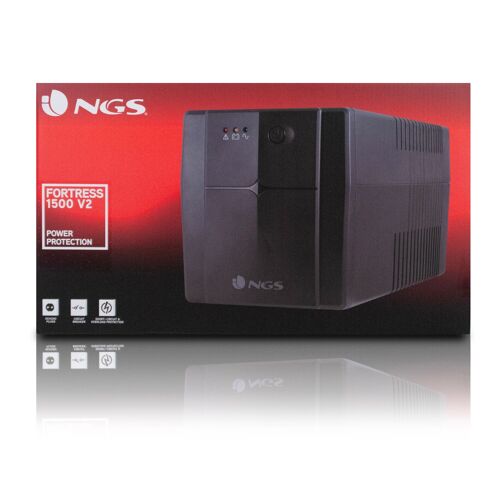NGS FORTRESS 1500 V2: OFF LINE UPS 720W - AVR SCHUKO PLUG x 4
