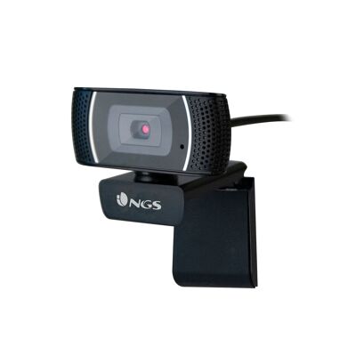 NGS Xpresscam 1080: FULL HD WEBCAM (1920 X 1080) 2.0 USB CONNECTION -BUILT-IN MICROPHONE -SNAPSHOT- 60º FIELD OF VIEW- ADJUSTABLE BASE. BLACK COLOR