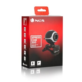 NGS XPRESSCAM 300 : WEBCAM 300K MICROPHONE INTÉGRÉ avec connexion USB 4