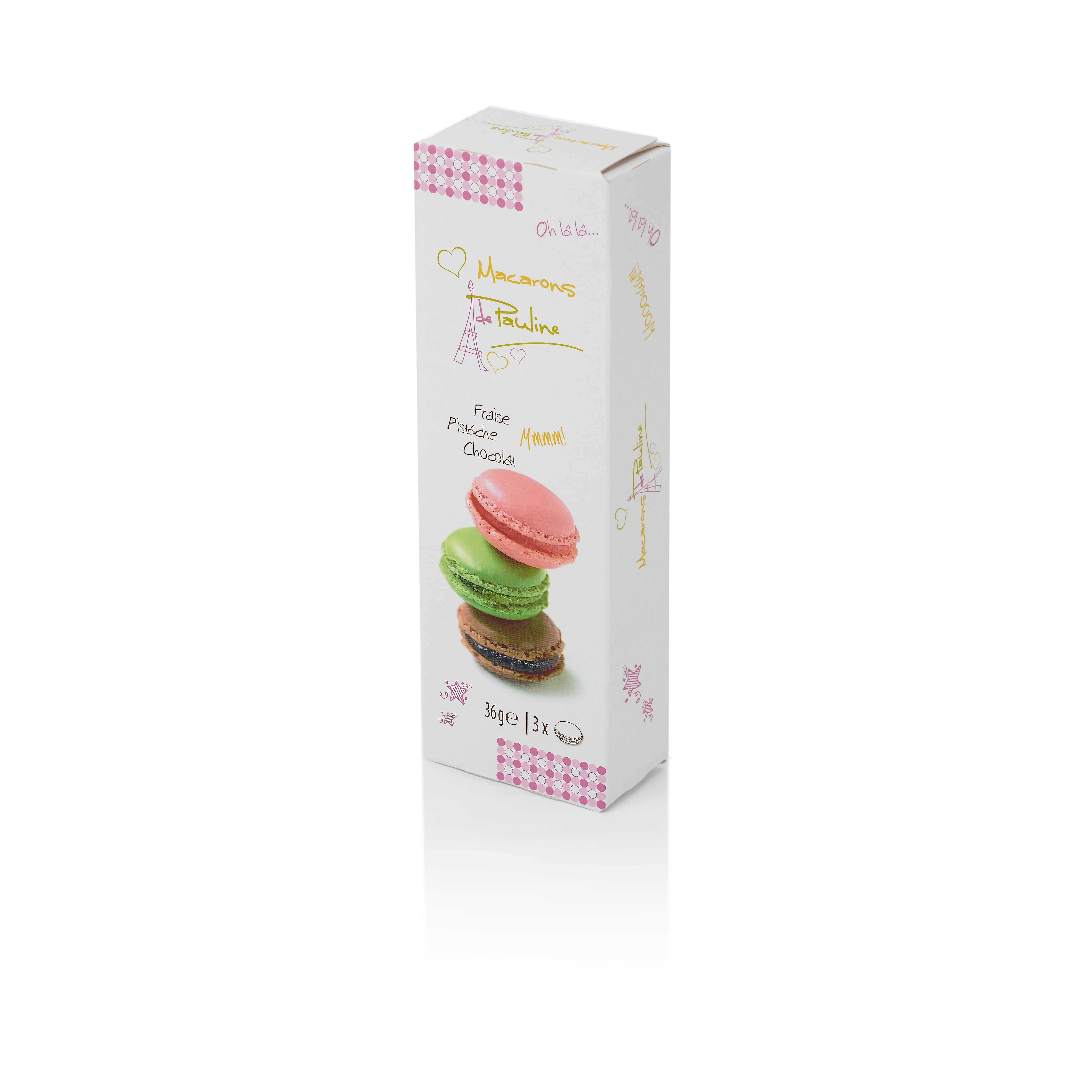 Scatola assortimento Macarons di Pauline 3 unità