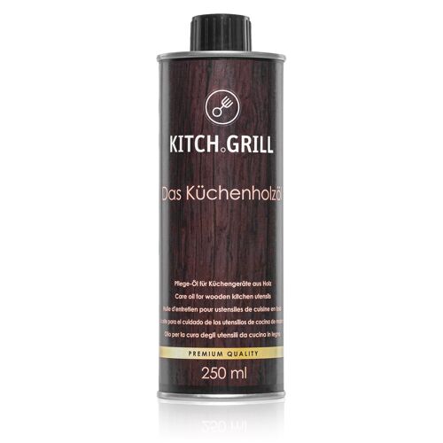 Kitch.Grill Küchenholzöl | Pflege für Schneidebretter und hölzerne Küchenutensilien