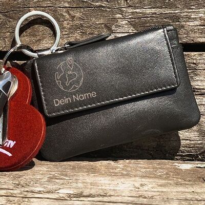 Key case "Earth + Name - Left" Personalizable
