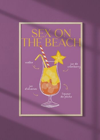 Affiche Cocktail Sex on the beach 2 1