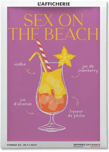 Affiche Cocktail Sex on the beach 2 2