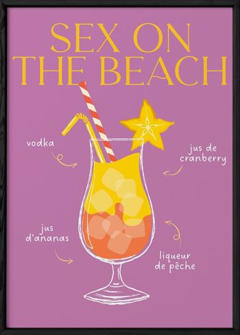Affiche Cocktail Sex on the beach 2 3