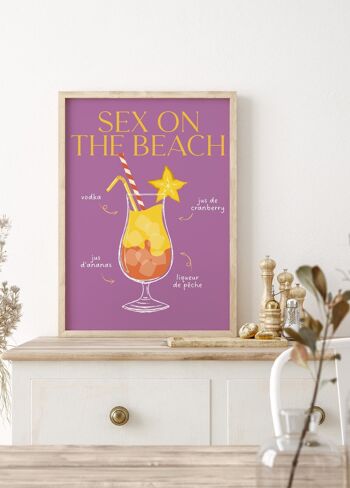 Affiche Cocktail Sex on the beach 2 5