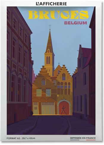 Affiche ville Bruges 2