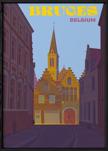 Affiche ville Bruges 3