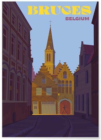 Affiche ville Bruges 5