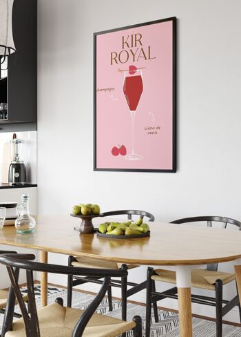 Affiche Cocktail Kir Royal 2 4