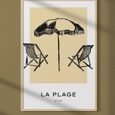 Affiche La plage