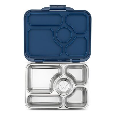 Yumbox Presto RVS Caja Bento a prueba de fugas - Azul Santa Fe