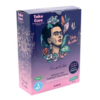 TAKE CARE - Masques tissus Frida Kahlo - FRIDA K. PURIFYING FACE MASK 25ml DL-12 4