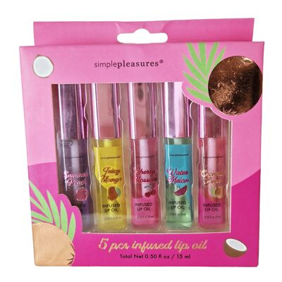 Box of 5 FEELING FRUITY infused lip balms, 5 scents-350622