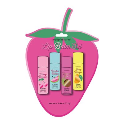 Box of 4 FEELING FRUITY lip balms, 4 scents-350884