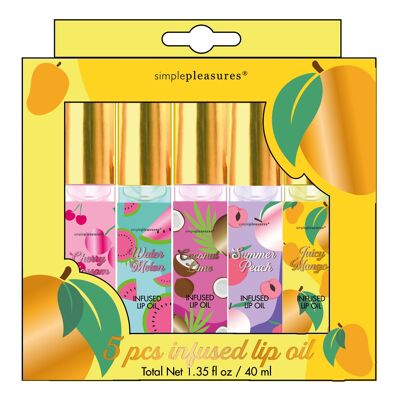 Box of 5 FEELING FRUITY infused lip balms, 5 scents-350623