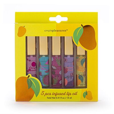 Schachtel mit 5 mit FEELING FRUITY angereicherten Lippenbalsamen, 5 Düfte – 350623